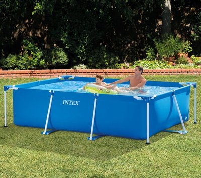 原裝正品INTEX超大支架兒童家庭游泳池加厚長方形管架戲水池28272-范斯頓配件工廠