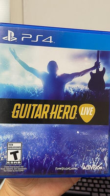 百货精品【公司貨-可開發票】PS4二手游戲 吉他英雄LIVE Guitar Hero Live 港版英文貨