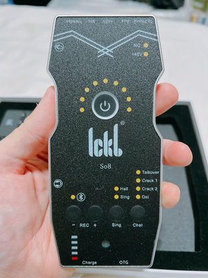 Ickb so8第五代聲卡 手機直播 音效卡 網紅 直播主專用 9.9成新用一次不不習慣所以出售 店家購入