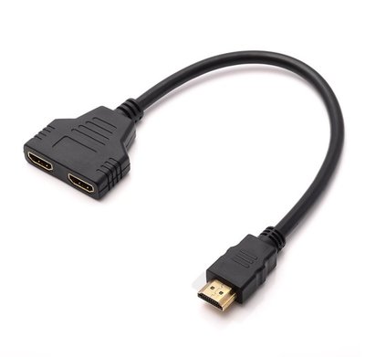 【勁昕科技】HDMI一進二出分配器1080p HDMI一分二線高清轉換線適配器3D 1.4版