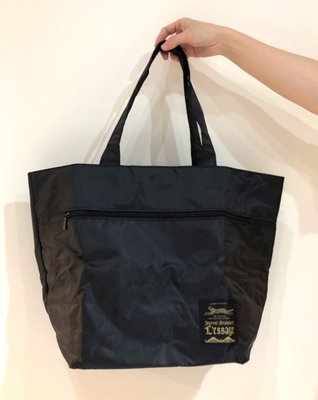 JOURNAL STANDARD L`ESSAGE  日本潮流 黑色 托特包 特大托特包 旅行包 輕量旅行袋 可收納