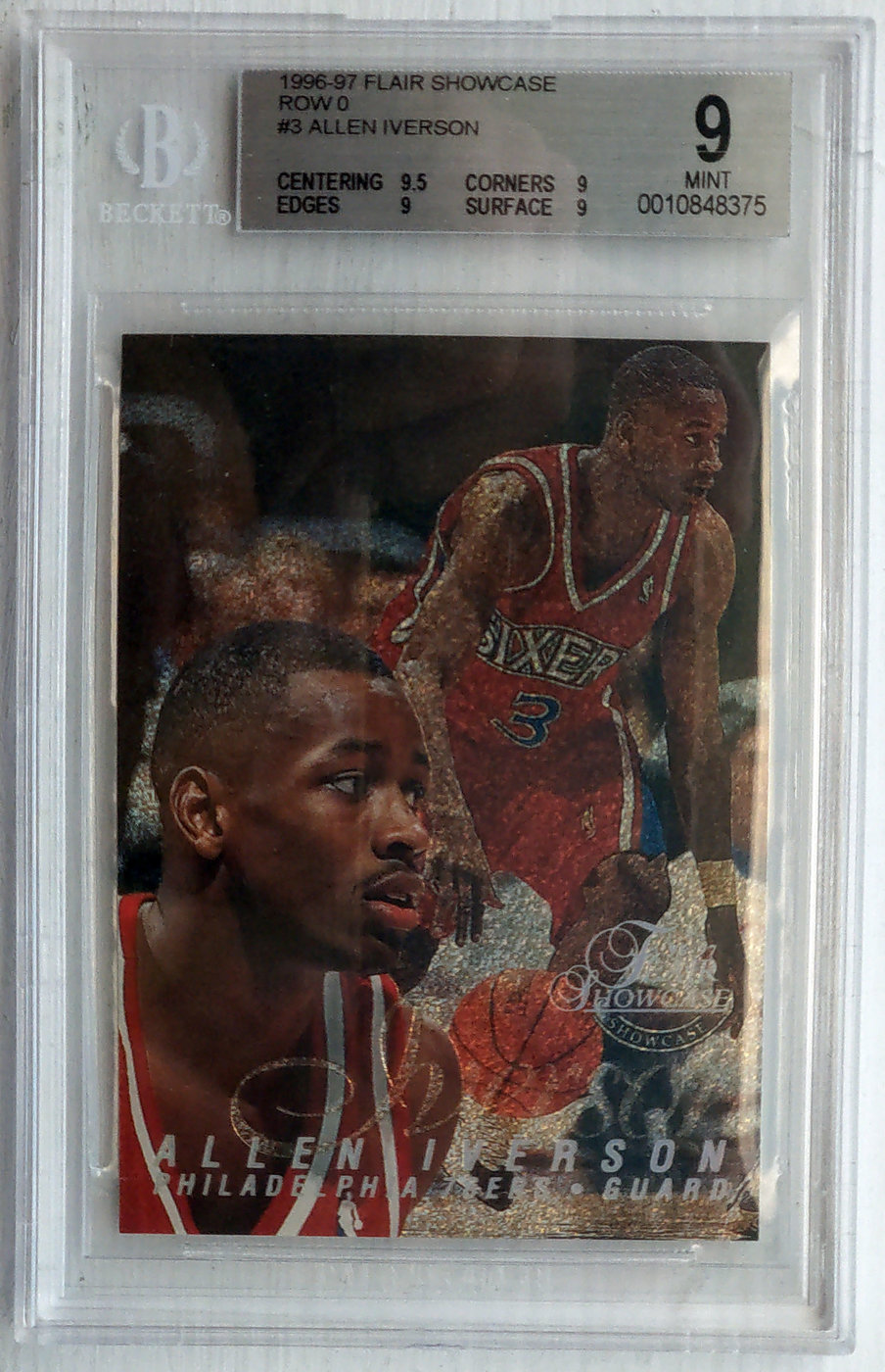 1996-97 Flair Showcase Row 0 #3 Allen Iverson BGS9 | Yahoo奇摩