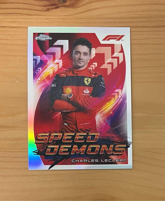 CHARLES LECLERC 2022 TOPPS CHROME F1 #SD-CL speed demons