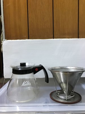 Kalita咖啡壺 500ml +driver 鋼網濾杯 合購300元 極少用