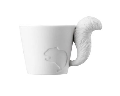 KINTO Mugtail 童話 動物 松鼠 白瓷 咖啡杯 馬克杯 動物杯 蠟燭杯