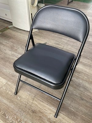 吉田二手傢俱❤全新 黑色 折椅 折合椅 折疊椅 會議椅 會客椅 摺疊椅