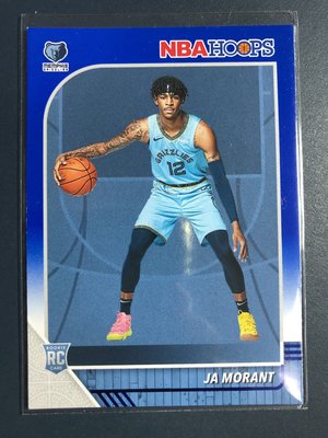2019-20 Hoops #259 Ja Morant Rookie Grizzlies BLUE 藍色 新人RC卡