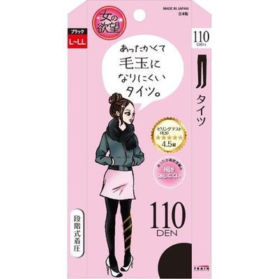 【酷購Cutego】(現貨) 日本製 TRAIN 女之慾望防風壓力褲襪 110D (L~LL)