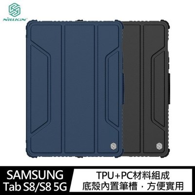 【熱賣精選】NILLKIN SAMSUNG Galaxy Tab S8/S8 5G 悍甲 Pro iPad 皮套 鏡頭保