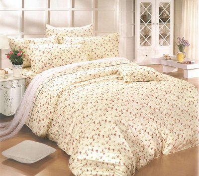 精梳棉特大雙人兩用舖棉厚被套8x7尺-玫瑰風情-台灣製 Homian 賀眠寢飾