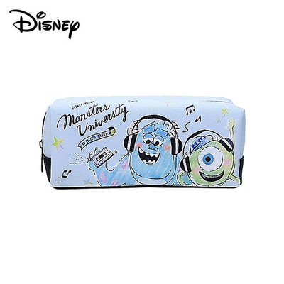 怪獸大學 皮革 筆袋 鉛筆盒 化妝包 收納包 毛怪 大眼仔 皮克斯 迪士尼 Disney 日本正版【845486】