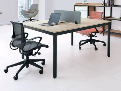【生活家傢俱】HJS-606-1：系統雙人辦公桌【台中家具】兩人書桌 系統家具 辦公家具 低甲醛E1系統板 台灣製造