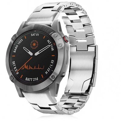 適用於佳明Garmin Fenix 7 7X 6 6x pro鈦合金錶帶Tactix 7 pro金屬錶帶 硅膠運動錶帶-