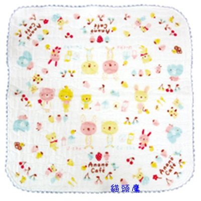 『 貓頭鷹 日本雜貨舖 』 日本製 Anano Cafe 嬰兒軟紗布手帕