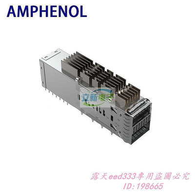 電子配件 Amphenol安費諾 UE36-B16200-06A3A  400G QSFP-DD 屏蔽罩 連接器