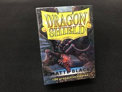 《集》龍盾 Dragon Shield Black Matte 黑 卡套 魔法風雲會 65x90 mm 磨砂