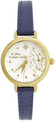 日本正版 J-AXIS WD-B08-TB 迪士尼 小叮噹 奇妙仙子 手錶 女錶 皮革錶帶 日本代購