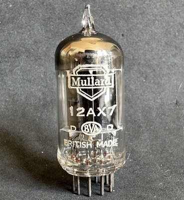 1953年大盾 ECC83 黑霉屏 焊屏 雙支架方環電子管412
