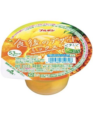 [日本進口] 北日本 什錦水果果凍 (140g)