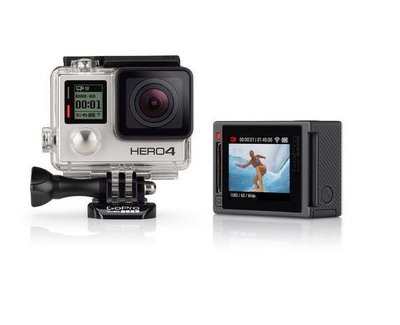 GoPro HERO4 銀色版 極限運動攝影機  HERO 4  (公司貨) 加贈32GB 記憶卡+副電