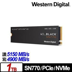 【台中自取】WD WDS100T3X0E 黑標 SN770 1TB NVMe M.2 PCIe SSD / 5年保