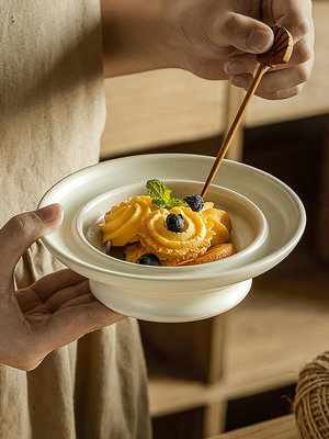 ~爆款熱賣~簡約北歐風陶瓷碗創意水果沙拉碗面碗家用純色湯菜碗餐桌好物推薦