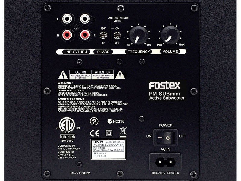 雅典音響世界＊全新FOSTEX PM-SUBmini2 重低音喇叭-總代理商公司貨 