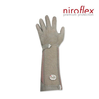 niroflex 不鏽鋼絲編織防割手套(支) 2000-M19 防護金屬手套 手部護具 德國製 專利金屬扣環 醫碩科技 含稅