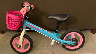 二手 慎下 自取 幼兒 幼稚園 腳踏車 使用痕跡 迪卡儂 滑步車 粉紅 粉藍 b - twin