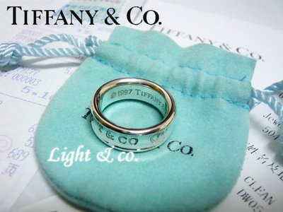 【Light &amp; co.】二手真品 TIFFANY &amp; CO  Tiffany &amp; Co 925純銀 1837 戒指 基本款