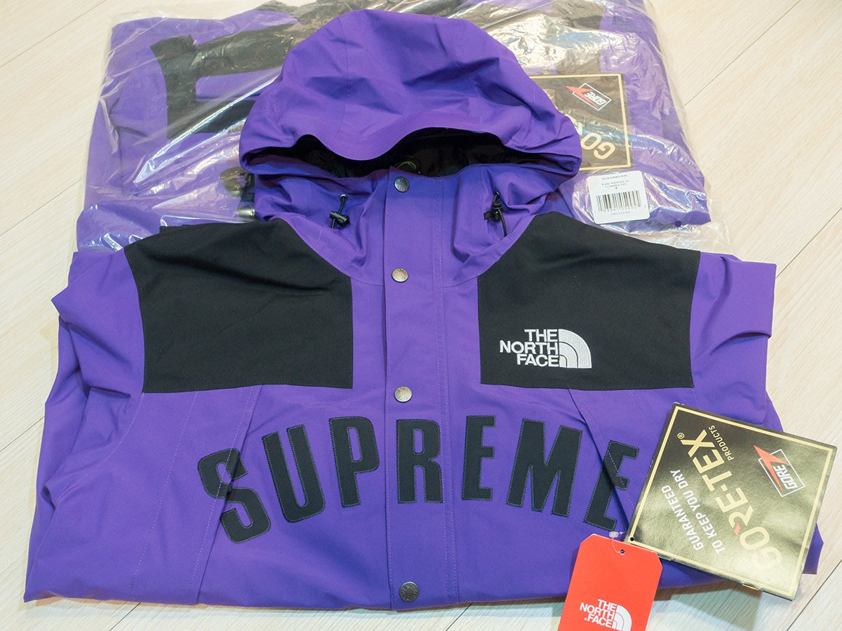 Supreme The North Face Arc Logo Mountain Jacket Gore-Tex 紫 