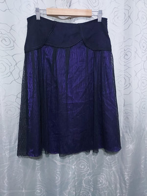 0429 JeouJin久景優雅藍紫色調及膝裙