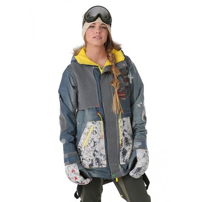 美國滑雪知名品牌--全新L.A.M.B. x Burton Riff Parka保暖防水滑雪外套/雪衣(時尚有型)
