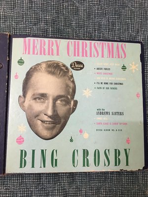 聖誕節前最後一套~聖誕專輯《稀有78轉蟲膠留聲機唱片》BING CROSBY 聖誕節歌曲 {一套四張} NO.2