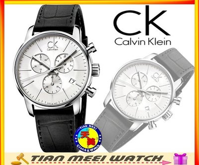 【天美鐘錶店家直營】【下殺↘超低價有保固】全新原廠CK Calvin Klein 三眼時尚腕錶 K2G271C6