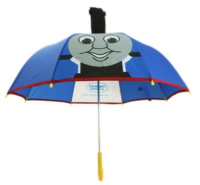 【卡漫迷】 湯瑪士 童傘 立體造型 透明 視窗 ㊣版 造型 Thomas 日版 兒童 雨傘 迷你 安全收傘 蒸汽火車頭