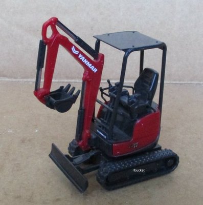靜態塑膠玩具版 YANMAR VIO17(紅色) 1/34 挖土機靜態模型---無外盒
