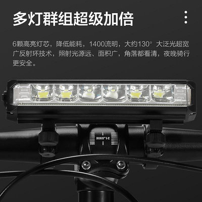 自行車配件永久新款高亮自行車燈USB充電車把燈強光戶外夜騎專業公路車配件