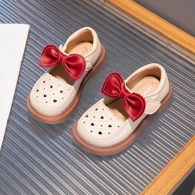 兒童公主涼鞋2023夏季新款女童包頭涼鞋透氣軟底中大童女學生皮鞋超夯 正品 活動