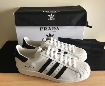 全新正品Prada  Adidas Superstar US10 UK9.5