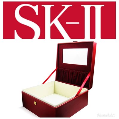 【SK-II / SK II / SK2 】紅色 化妝箱 飾品珠寶盒 美妝收納箱 保養品美容工具上妝器具 生日禮物