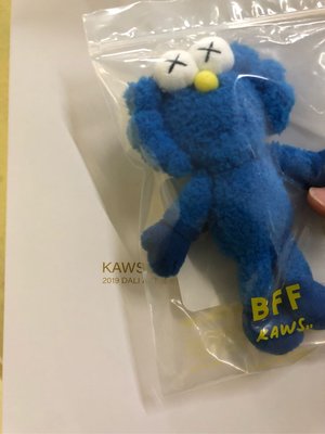 現貨 KAWS BFF SCULPTURE 6吋 藍色 絨毛公仔 2019 DALI ART 台灣 台中限定