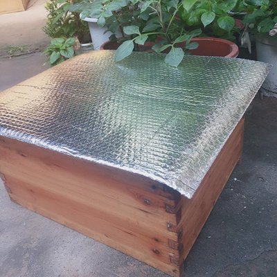 養蜂工具 蜂箱防曬遮陽布隔熱防水膜雙層鋁箔隔熱膜降溫膜蜂箱蓋雨布