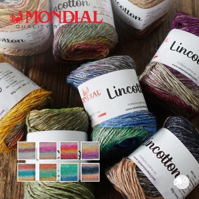 【大嘴鳥】Mondial 里可漸層棉麻 Lincotton 春夏紗 編織線材 歐洲進口