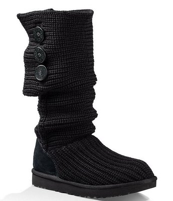 UGG UGG® Classic Cardy Button Detailed Knit Boots