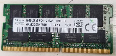 SK海力士16G 2RX8 DDR4 PC4-2133P HMA82GS7MFR8N-TF筆電記憶體條