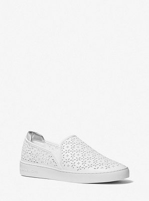 MK  Ophelia Perforated Faux Leather Slip-On Sneaker