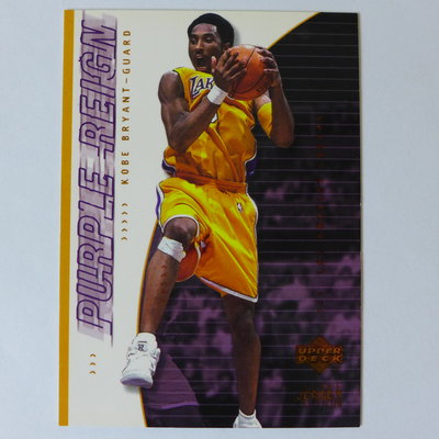 ~ Kobe Bryant ~名人堂/小飛俠/黑曼巴/柯比·布萊恩 2001年UD.NBA籃球卡 #445