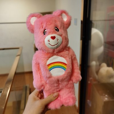 BEARBRICK400%毛絨彩虹熊情人節禮物積木熊暴力熊擺件裝飾品高端正品促銷