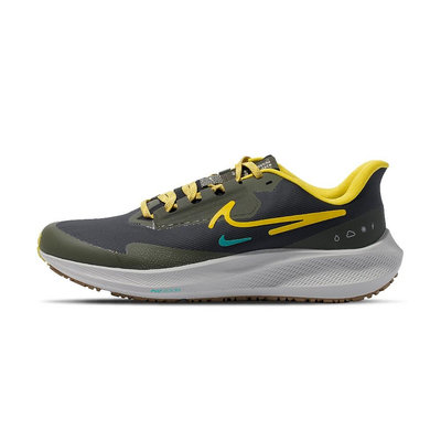 Nike Air Zoom Pegasus Shield 男 綠黃 防水 經典 訓練 慢跑鞋 FV8107-070